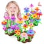 Vibe Geeks Flower Garden Building Toy Educational Activity Toy For Girls Carousel 7