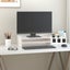 Monitor Stand White 50x24x16 cm Solid Wood Pine NOTKNP Carousel 3