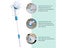 PTN New Electric Cleaning Brush with 3 Brush Heads Sale Sale Sale Carousel 12