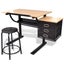 Three Drawers Drawing Table with Stool Xbbnn Carousel 6