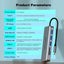 Multi Usb Hub Type c 3.0 Hdmi Vga Micro Sd Card Readers Rj45 Aux for Macbook ... Carousel 3
