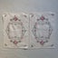 Vintage Hand Embroidered Floral Linen Placemats X2 Cross Stitch Cut Out Carousel 13
