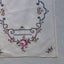 Vintage Hand Embroidered Floral Linen Placemats X2 Cross Stitch Cut Out Carousel 14