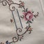 Vintage Hand Embroidered Floral Linen Placemats X2 Cross Stitch Cut Out Carousel 19