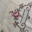 Vintage Hand Embroidered Floral Linen Placemats X2 Cross Stitch Cut Out Carousel 17