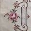 Vintage Hand Embroidered Floral Linen Placemats X2 Cross Stitch Cut Out Carousel 18