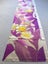 Vintage Japanese Silk Kimono Panel Hand Embroidered Floral Fabric Piece Carousel 9