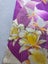 Vintage Japanese Silk Kimono Panel Hand Embroidered Floral Fabric Piece Carousel 10