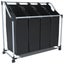Laundry Sorter with 4 Bags Black Grey Xabtli Carousel 4