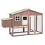 Chicken Coop with Nest Box Mocha and White Solid Fir Wood Oibnll Carousel 1
