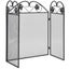 3-panel Fireplace Screen Iron Black Xaxbbp Carousel 5