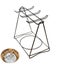 Triangle Stainless Steel Cups Plates Holder Coffee Mugs Hanging Stand Carousel 2