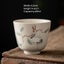 1pcs Ceramic Kung Fu Tea Cup Tea Bowl Chinese Style Household Carousel 1