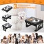 Kimpets Dogs Double Bowls Stand 3 Adjustable Height Pet Slow Feeding Carousel 3