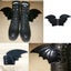 Personality PU Shoe DIY Accessories Big Bats Black Shoe Wings Carousel 2