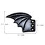 Personality PU Shoe DIY Accessories Big Bats Black Shoe Wings Carousel 7