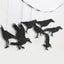 Glitter Black Crow Cage Halloween Party Decorations for Gothic Carousel 3
