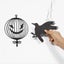 Glitter Black Crow Cage Halloween Party Decorations for Gothic Carousel 6
