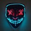 Cosmask Halloween Neon Mask Mixed Color Led Mask Masquerade Party Carousel 6