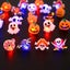 10pcs Random Color Halloween LED Ring Birthday Favor Glowing Cartoon Carousel 2