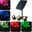 Garden Solar Light Outdoor RGB LED Spotlight Lights 3 Lamp Heads 2004051 Carousel 16