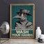 Vintage Poster Plague Doctor Wash Your Hand Sign Public Health Retro Carousel 2