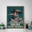 Vintage Poster Plague Doctor Wash Your Hand Sign Public Health Retro Carousel 3