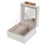 Grace Jewellery Box with Bamboo Handle Small White Carousel 1