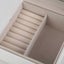 Grace Jewellery Box with Bamboo Handle Small White Carousel 3