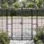 Garden Gate Black 121x8x150 Cm Wrought Iron Tltatx Carousel 1