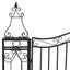 Garden Gate Black 121x8x150 Cm Wrought Iron Tltatx Carousel 4