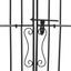 Garden Gate Black 121x8x150 Cm Wrought Iron Tltatx Carousel 5