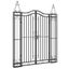 Garden Gate Black 121x8x150 Cm Wrought Iron Tltatx Carousel 6