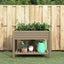 Garden Raised Bed Light Brown 110x45x79 Cm Polypropylene Tlaoil Carousel 1