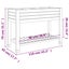Garden Raised Bed Light Brown 110x45x79 Cm Polypropylene Tlaoil Carousel 2