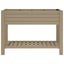 Garden Raised Bed Light Brown 110x45x79 Cm Polypropylene Tlaoil Carousel 3