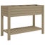 Garden Raised Bed Light Brown 110x45x79 Cm Polypropylene Tlaoil Carousel 7