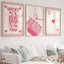 Pink Cream Ace Card Lucky You Aesthetic Y2k Wall Art Canvas Painting Carousel 2