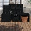 4 Piece Garden Box Set Black Solid Wood Pine Topalib Carousel 3