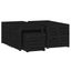 4 Piece Garden Box Set Black Solid Wood Pine Topalib Carousel 5