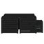 4 Piece Garden Box Set Black Solid Wood Pine Topalib Carousel 7