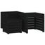 4 Piece Garden Box Set Black Solid Wood Pine Topalib Carousel 9
