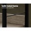 Artiss Bookshelf Wooden Display Shelves Bookcase Shelf Storage Metal Wall Black Carousel 3