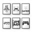 Nordic Black and Whilte Gaming Game Quotes Canvas Poster Decoration Carousel 3