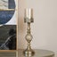 SOGA 47cm Glass Candle Holder Candle Stand Glass/Metal Carousel 2
