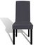 Straight Stretchable Chair Cover 6 Pcs Anthracite Otoaxx Carousel 3