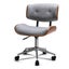 Artiss Executive Wooden Office Chair Fabric Computer Chairs Bentwood Seat Grey Carousel 1