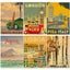Travel Cities Plaque Metal Signs Vintage Poster Italy Japan Thailand Carousel 3