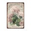 Flowers Metal Tin Sign Retro Plates Rose Peony Lavender Art Plaque Carousel 1
