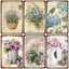 Flowers Metal Tin Sign Retro Plates Rose Peony Lavender Art Plaque Carousel 2